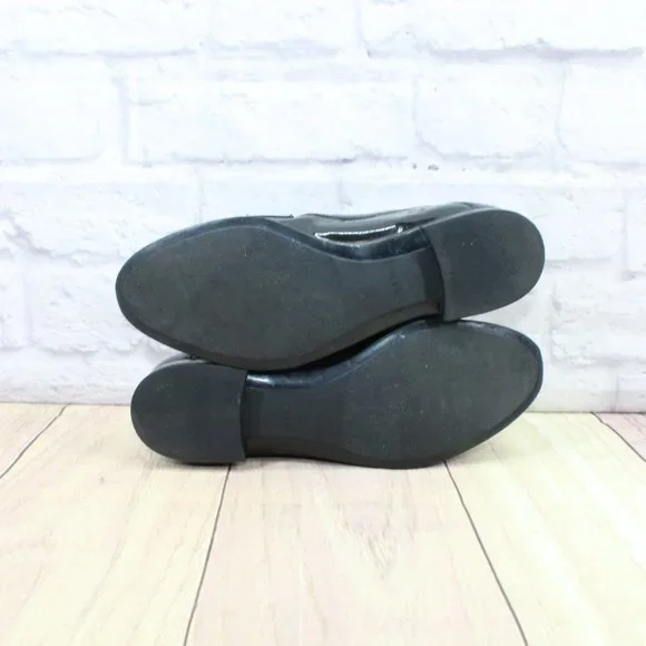 Via Spiga Black Leather Slip On Tassel Casual Loafers Shoes Size 7 Medium - Picture 9 of 9